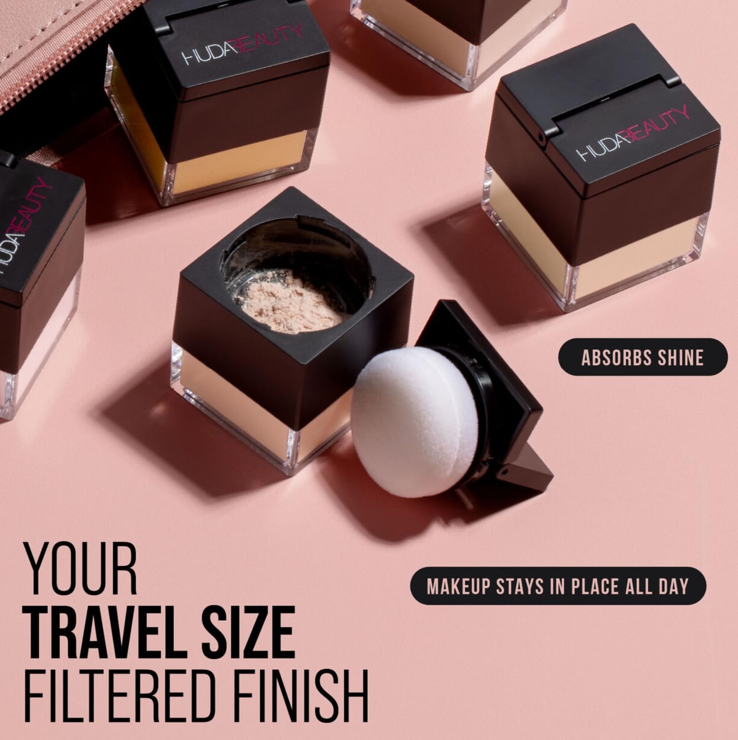 Huda Beauty Easy Bake Loose Baking & Setting Powder #Peach Pie -6g